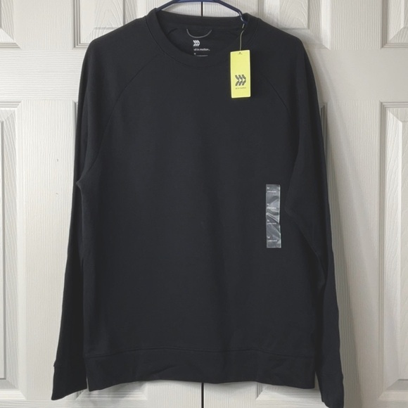 All in Motion Mens Tech Fleece Crewneck Pullover Athletic Size M - Picture 1 of 9